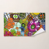 .独自のインフィニティカラフルフローラを作成スタイリッシュする バスタオルセット (ハンドタオル)