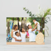 独自のイースターカードを作成 – 家族の写真を追加 シーズンカード (スタンド正面)