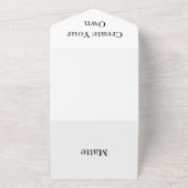 独自のイースターパーティーの作成RSVPホワイト オールインワン招待状 (外側)