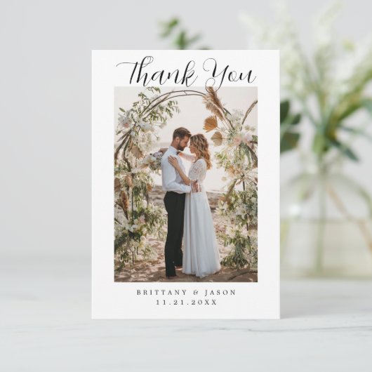 独自のウェディングフォトを作成 サンキューカード (スタンド正面)