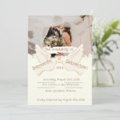 独自のエレガントなデザイン 招待状 (スタンド正面)