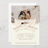 独自のエレガントなデザイン 招待状 (正面/裏面)