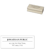 独自のエレガントシンプル差出人住所 ラバースタンプ (押印)