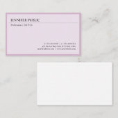 独自のエレガントモダンデザイン 名刺 (正面/裏面)