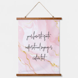 独自のエレガントモダン引用文の作成 吊り下げ型タペストリー