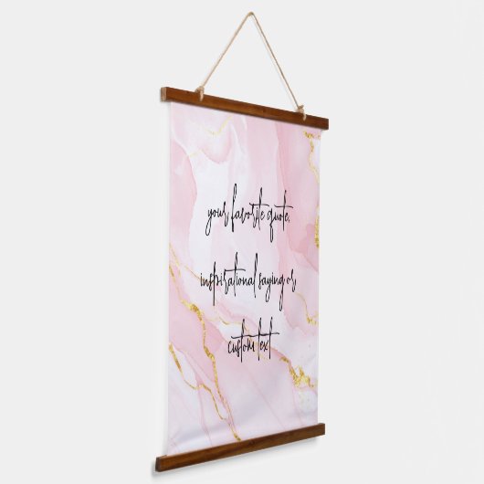 独自のエレガントモダン引用文の作成 吊り下げ型タペストリー (傾斜あり)