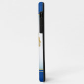 独自のエンブレムを作成ツリーブック鍵クラウン金ゴールドを青にする Case-Mate iPhoneケース (裏面/左)