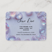 独自のオペルカスタムストーンを作成縁どする 名刺 (裏面)