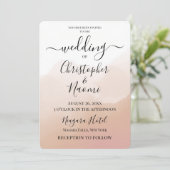 独自のオムレウォータカラー背景を作成する 招待状 (スタンド正面)