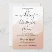 独自のオムレウォータカラー背景を作成する 招待状 (正面)