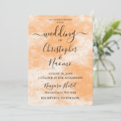 独自のオレンジと白のテクスチャを作成する 招待状 (スタンド正面)