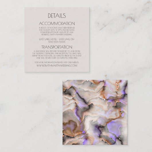 独自のオレンジカスタム大理石を作成 エンクロージャーカード (正面/裏面)