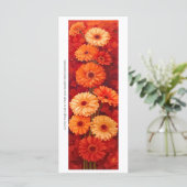 独自のオレンジ色の色彩の鮮やかGerberasブックマークを作成する (スタンド正面)