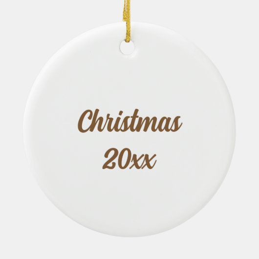 独自のオーナメント名とクリスマスを作成 セラミックオーナメント (裏面)