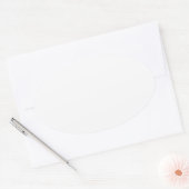 独自のオーバルシールを作成 楕円形シール (封筒)