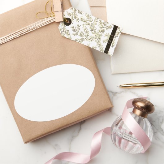 独自のオーバルシールを作成 楕円形シール (ギフト)