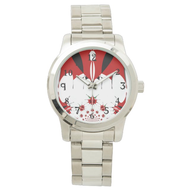 独自のオーバーサイユニークズスタイリッシュユニセックスの作成 腕時計 (正面)