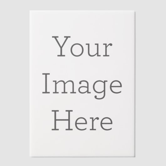 カスタム12.7cm x 17.8cm フラットベラム紙シートオーバーレイ (正面)