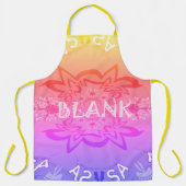 独自のオールオ空白のーバープリントの作成 エプロン (正面)