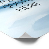 独自のカスタマイズのパーソナライズ引用文の作成 ポスター (角)