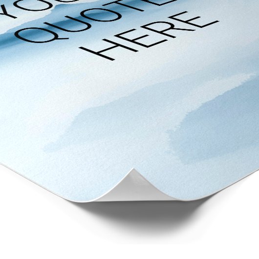 独自のカスタマイズのパーソナライズ引用文の作成 ポスター (角)