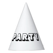 独自のカスタマイズ可能なパーティー パーティーハット (正面)