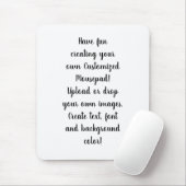 独自のカスタマイズ可能な個人用の作成 マウスパッド (マウス)