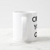 独自のカスタマイズ可能な巨大マグを作成 ジャンボコーヒーマグカップ (裏面)