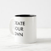 独自のカスタマイズ可能な2トーンマグブラックの作成 ツートーンマグカップ (正面左)