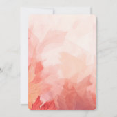 独自のカスタムを繊細な赤離れいの結婚作成 招待状 (裏面)