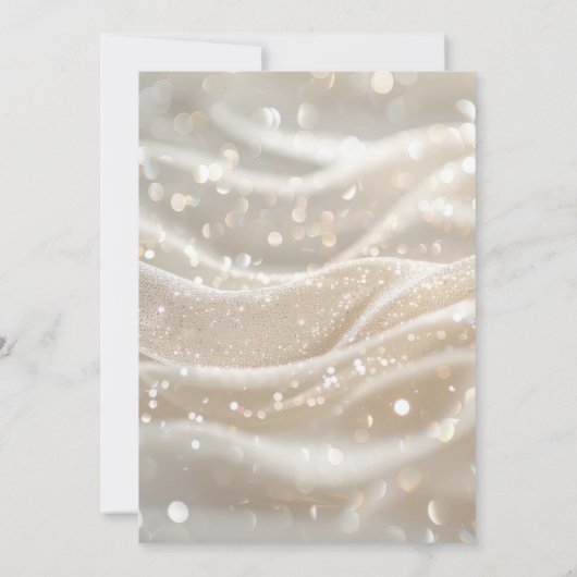 独自のカスタムアイボリーの白波を作成 セーブザデート (裏面)