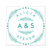 独自のカスタムイニシャル結婚の作成 セルフインキングスタンプ (デザイン)