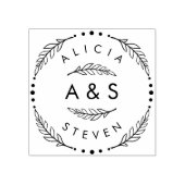 独自のカスタムイニシャル結婚の作成 ラバースタンプ (インプリント)