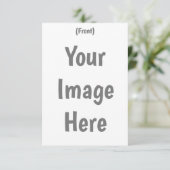 独自のカスタムイメージメッセージを作成3.5"x5"フラット サンキューカード (スタンド正面)