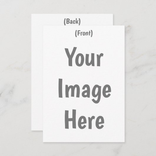 独自のカスタムイメージメッセージを作成3.5"x5"フラット サンキューカード (正面/裏面)