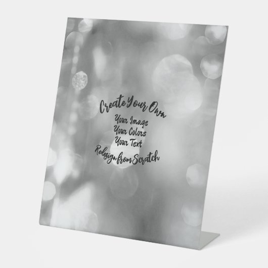 独自のカスタムカラー/デザインの作成 台座サイン (正面)