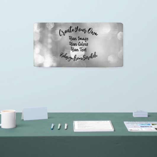 独自のカスタムカラー/デザインの作成 横断幕 (トレードショー)