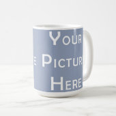 独自のカスタムテンプレート空白のフォトデザイン コーヒーマグカップ (正面右)