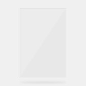 独自のカスタムデザインを作成する12" x 18" アクリルサイン (正面)