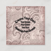 独自のカスタムデザインを作成する スクエア名刺 (正面)