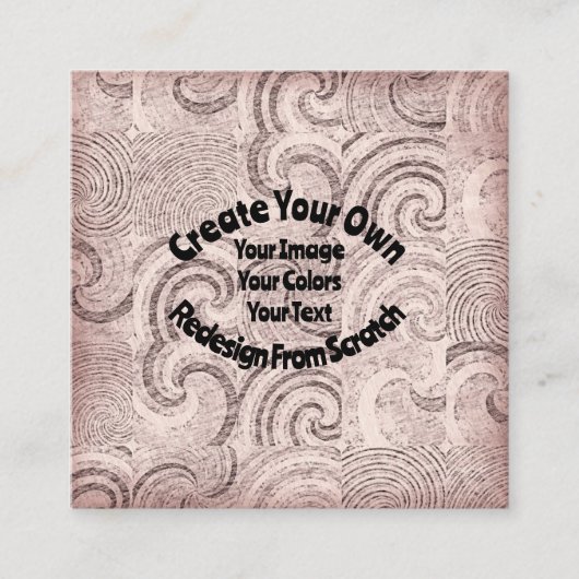 独自のカスタムデザインを作成する スクエア名刺 (正面)
