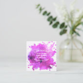 独自のカスタムデザインを作成する スクエア名刺 (スタンド正面)