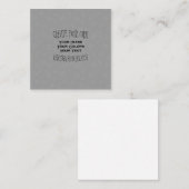 独自のカスタムデザインを作成する スクエア名刺 (正面/裏面)