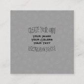 独自のカスタムデザインを作成する スクエア名刺 (正面)