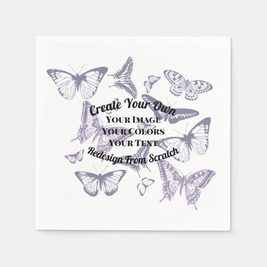 独自のカスタムデザインを作成する スタンダードカクテルナプキン (正面)