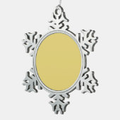 独自のカスタムデザインを作成する スノーフレークピューターオーナメント (右)