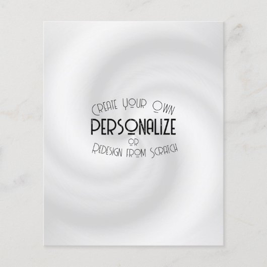 独自のカスタムデザインを作成する チラシ (正面)