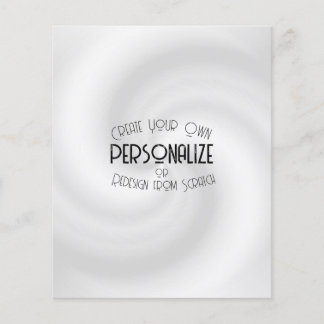 独自のカスタムデザインを作成する チラシ