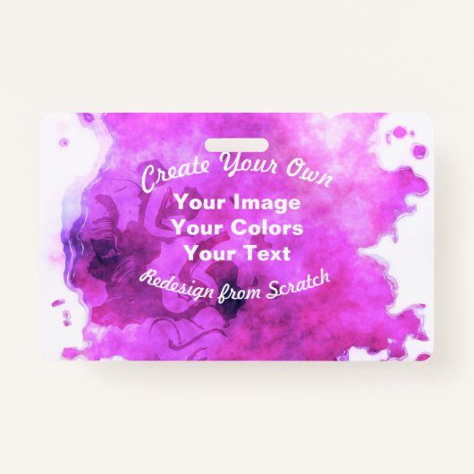 独自のカスタムデザインを作成する バッジ (正面)