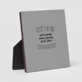 独自のカスタムデザインを作成する フォトプラーク (正面)